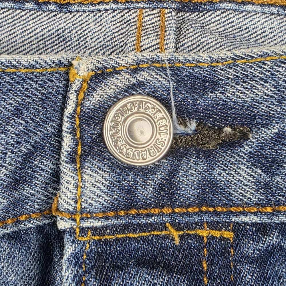 Levis Jeans Mens Size 40x30 501 XX Button Fly Dark Wash Blue Denim Pants - Picture 4 of 13